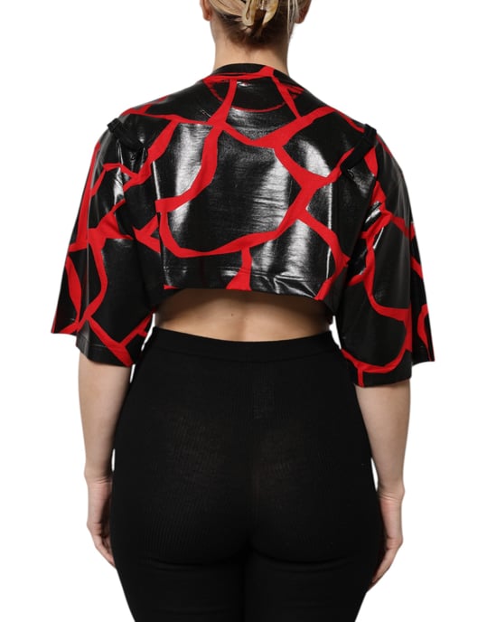 Abstrakt Mönster Satin Topp - Image 4