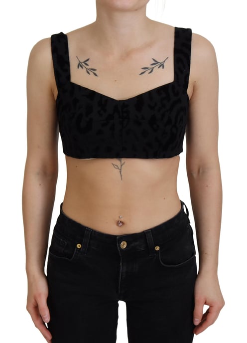 Dolce Gabbana Sweetheart ärmlös sammetstop - Image 1