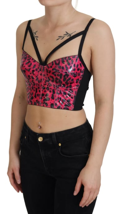 Leopardmönstrad Korsettopp Tsh83158 - Image 2