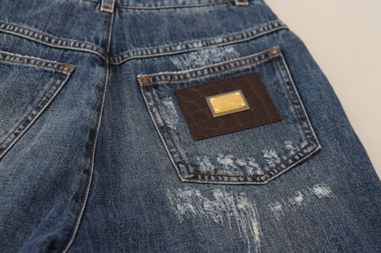 Versleten Spijkerbroek Gescheurde Jeans - Image 6