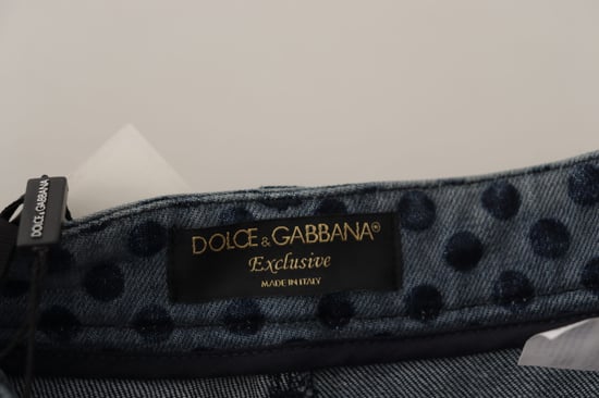 Dolce Gabbana Blommig Geometrisk Smal Jeans - Image 4