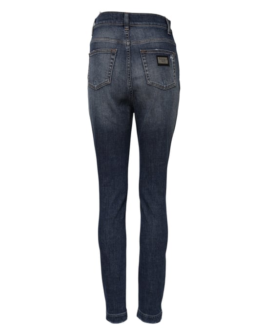 Slitet Rivet Skinny Jeans - Image 3