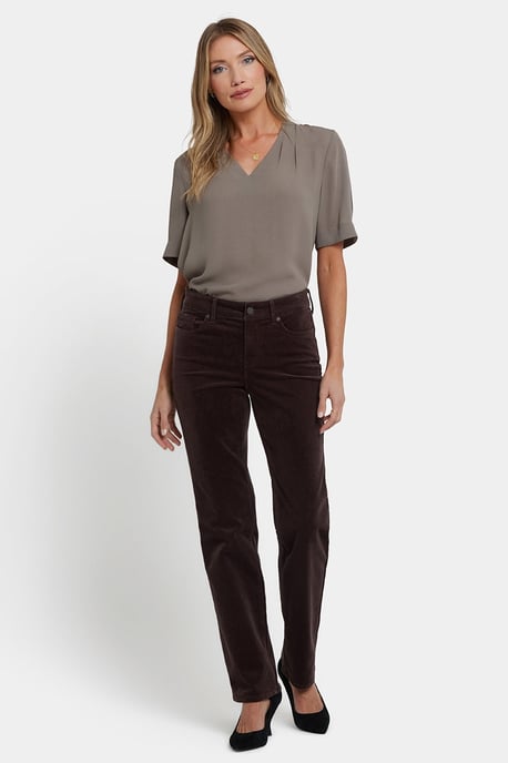 Marilyn Rechte Broek | Bitter Chocolade - Image 1