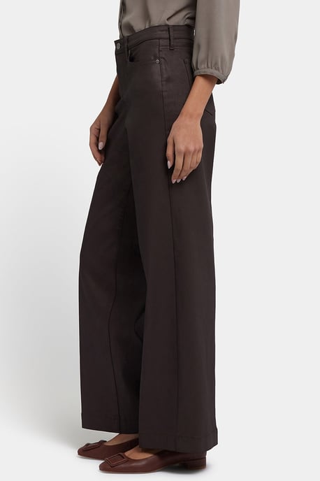 Gecoate Teresa Wijde Pijpen Jeans | Peperkorrel Gecoate - Image 2