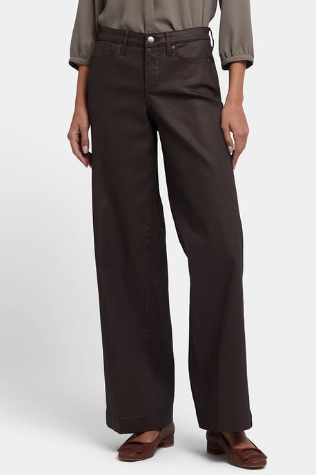 Gecoate Teresa Wijde Pijpen Jeans | Peperkorrel Gecoate - Image 3