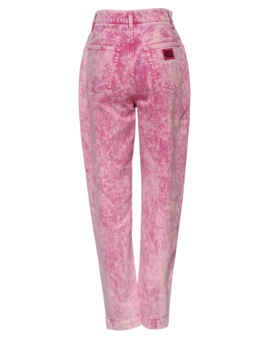 Rosa Tvättade Jeans - Image 3