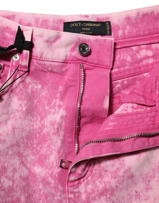 Rosa Tvättade Jeans - Image 4