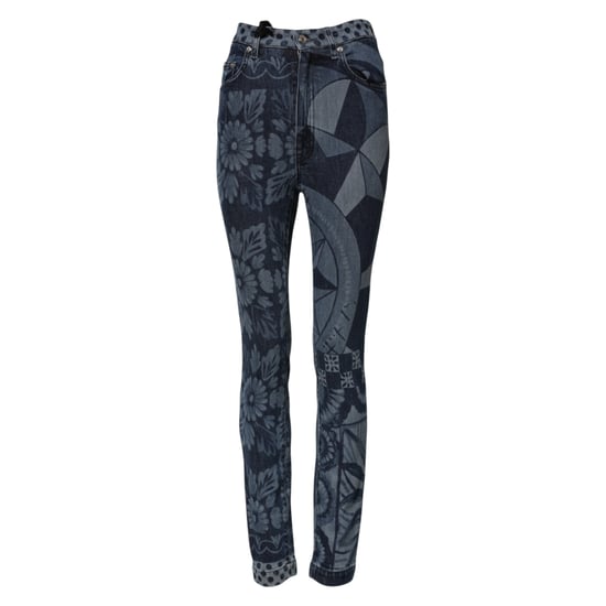 Mönstrade Denim Slim Jeans - Image 5