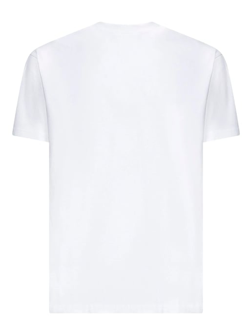 Stamp Print T-Shirt in White - Image 1