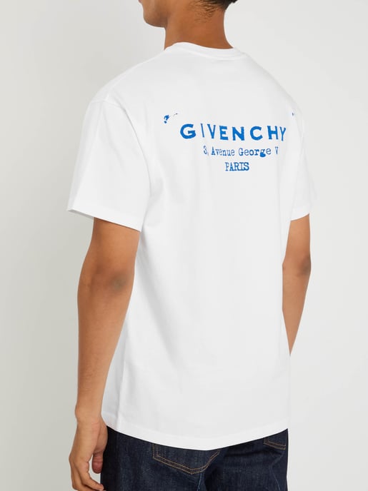 Stamp Print T-Shirt in White - Image 2