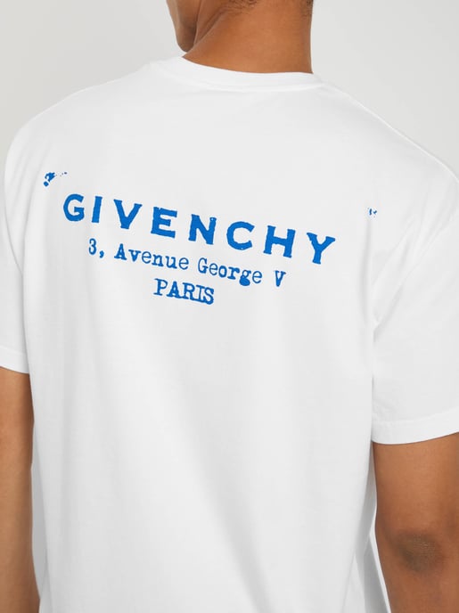 Stamp Print T-Shirt in White - Image 3