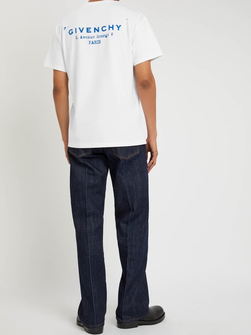 Stamp Print T-Shirt in White - Image 4