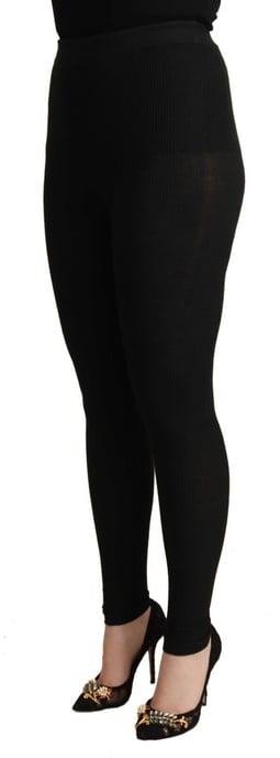 Dolce Gabbana Ribbade Stickade Leggings - Image 2