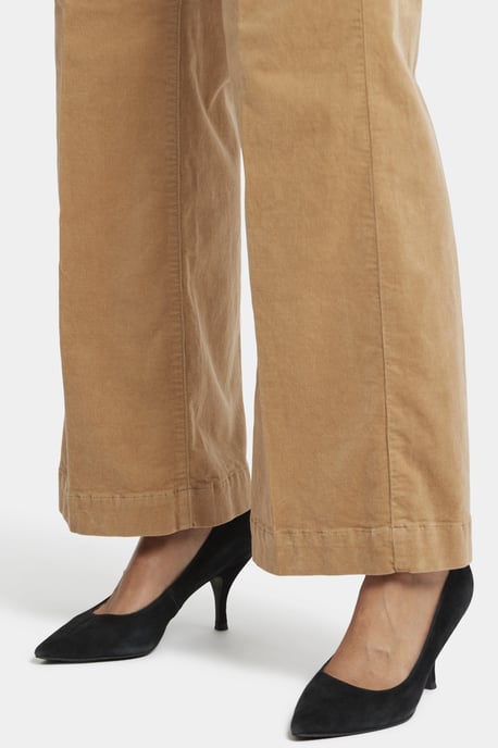 Teresa Wide Leg Corduroy Trouser | Sand Dune - Image 3