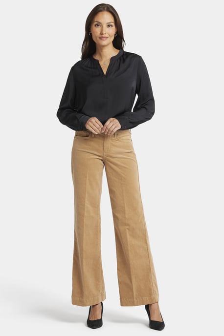 Teresa Wide Leg Corduroy Trouser | Sand Dune - Image 4
