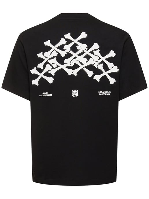 Hollywood Bones Stacked Logo T-Shirt in Black - Image 2