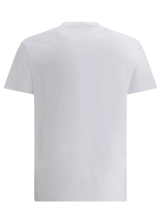Flockad Logotyp T-shirt i Vitt - Image 4