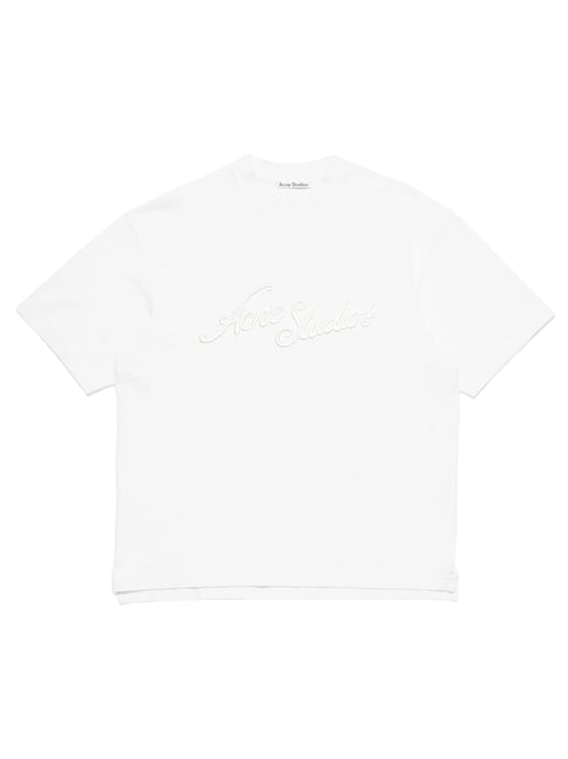 Embroidered Logo T-Shirt in White - Image 2