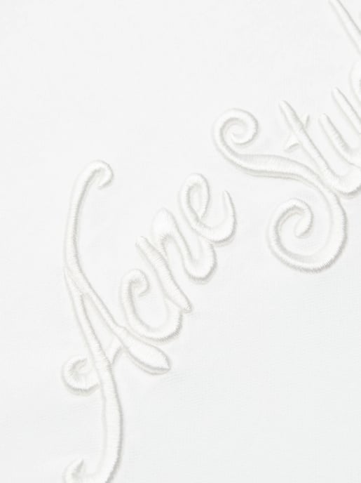 Embroidered Logo T-Shirt in White - Image 3