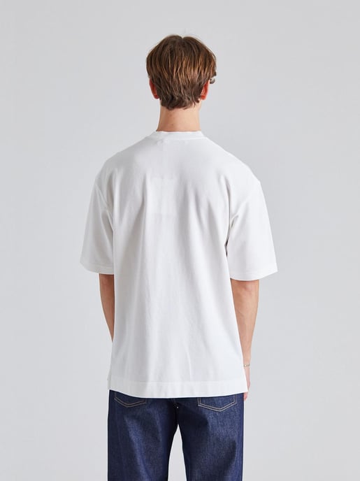 Embroidered Logo T-Shirt in White - Image 4