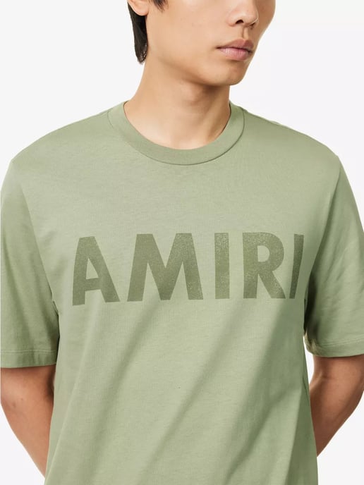 Logo Printed T-Shirt in Green - Image 1