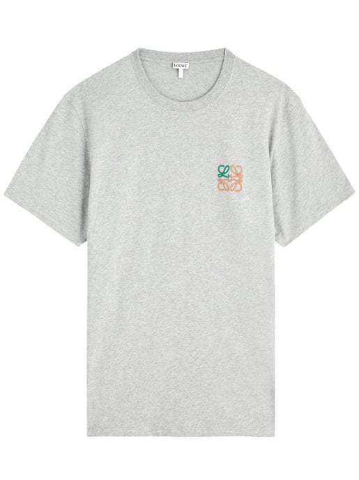Anagram Embroidered T-Shirt in Grey - Image 2