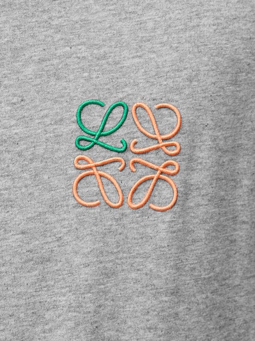 Anagram Embroidered T-Shirt in Grey - Image 3