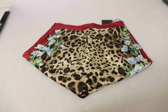 Leopardprint Broek met Bloemen Zijpaneel - Image 3