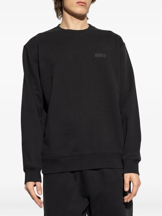 Logo Patch Sweatshirt in Black - Image 1