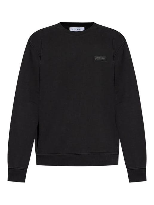 Logo Patch Sweatshirt in Black - Image 3