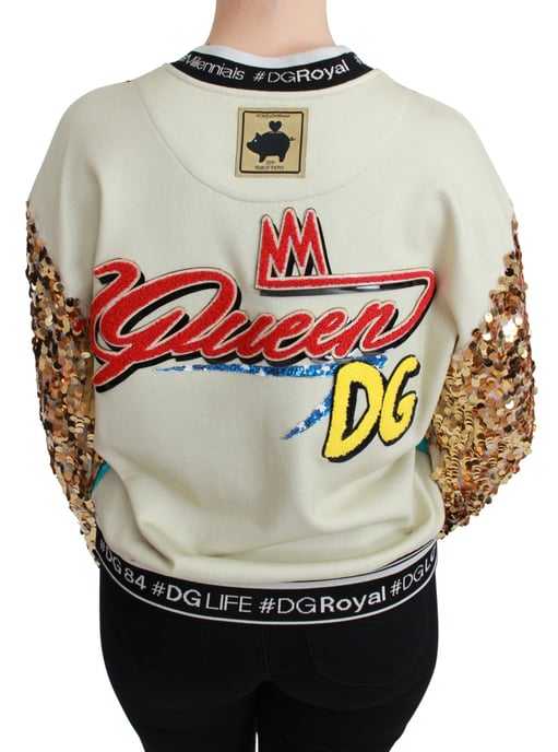 Sequin Sleeve Knit Sweater - Image 4