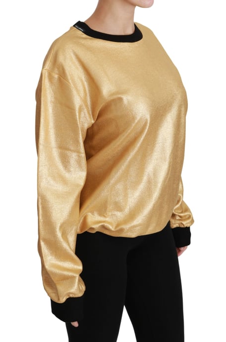 Dolce Gabbana Metallic Sweatshirt Goud - Image 2