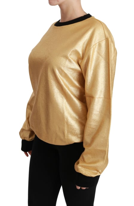Dolce Gabbana Metallic Sweatshirt Goud - Image 3