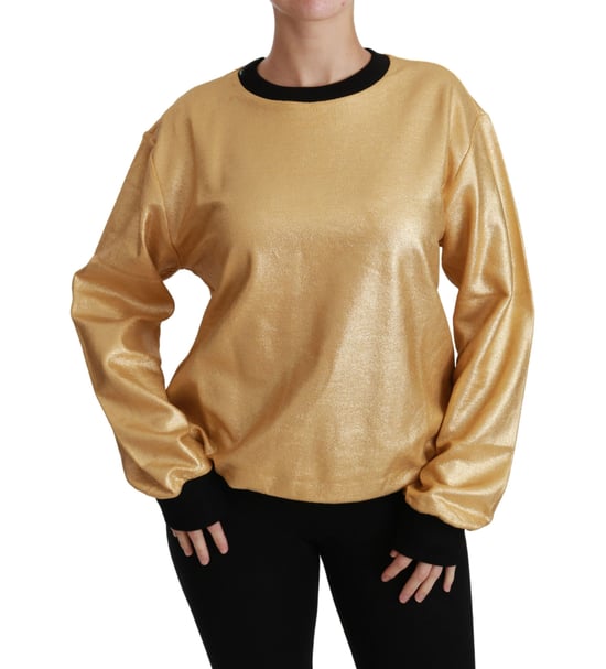 Dolce Gabbana Metallic Sweatshirt Goud - Image 6
