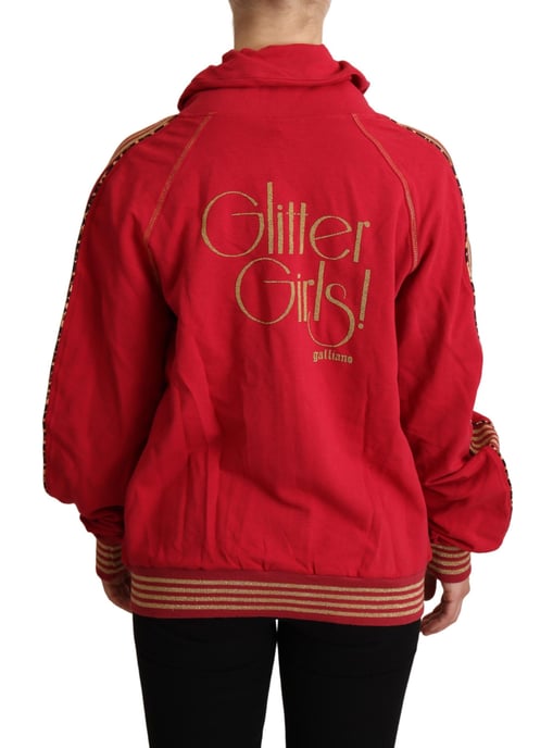 Rode Coltrui Met Rits Hoodie - Image 3