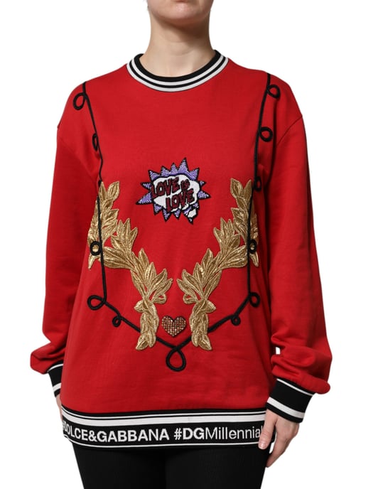 Broderad Crew Neck Sweatshirt - Image 2
