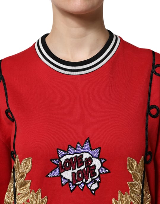 Broderad Crew Neck Sweatshirt - Image 5