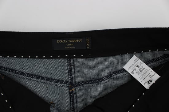 Lace-details Cropped Jeans - Image 6