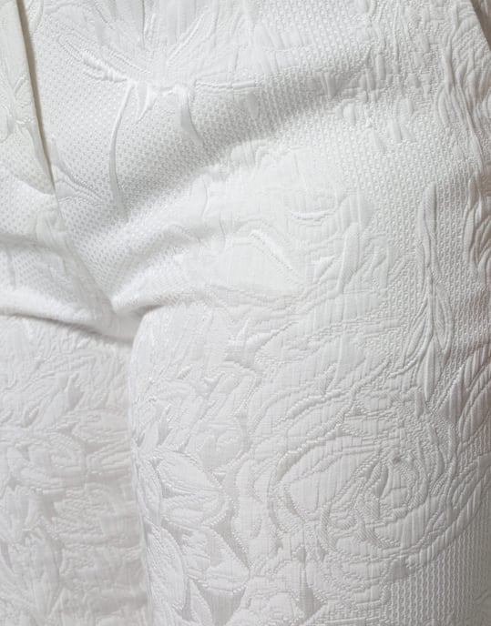 Florale Brocade Cropped Broek - Image 5
