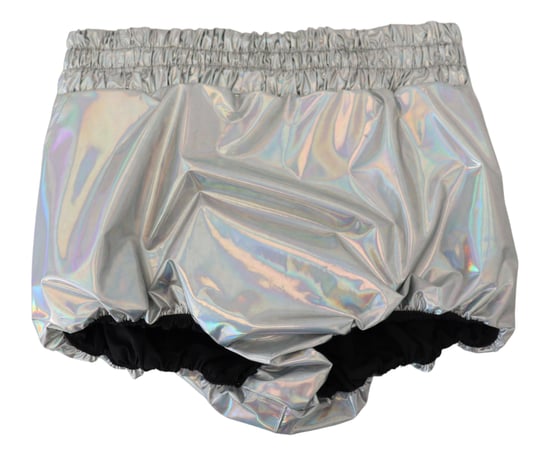 Hoge taille metalen shorts - Image 4