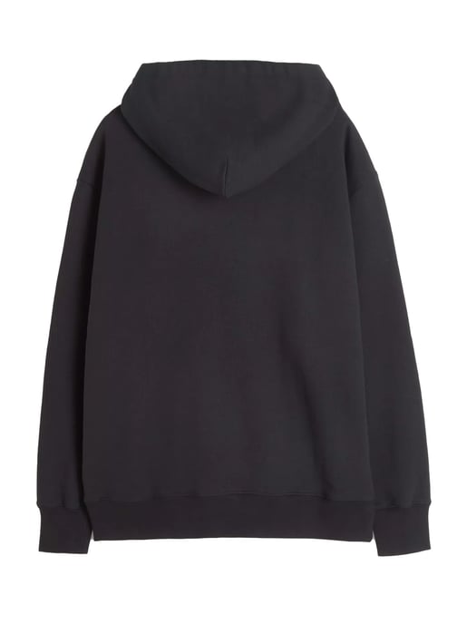 Chez Valentino Print Hoodie in Black - Image 2