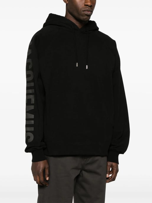Le Typo Hoodie in Black - Image 1