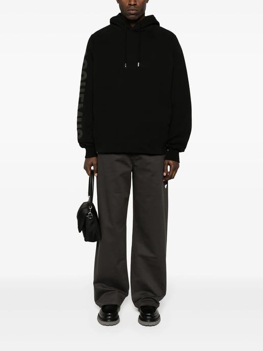 Le Typo Hoodie in Black - Image 2