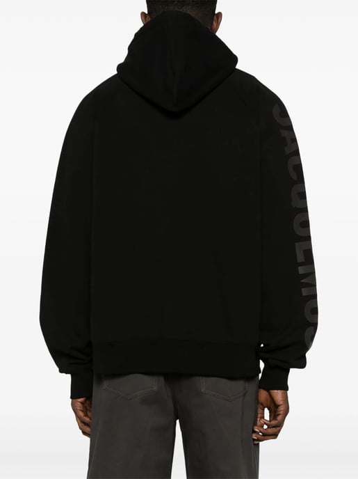 Le Typo Hoodie in Black - Image 4