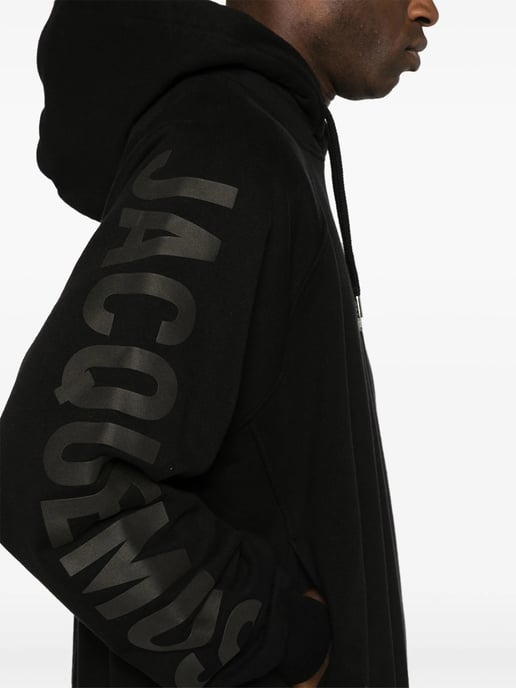 Le Typo Hoodie in Black - Image 5