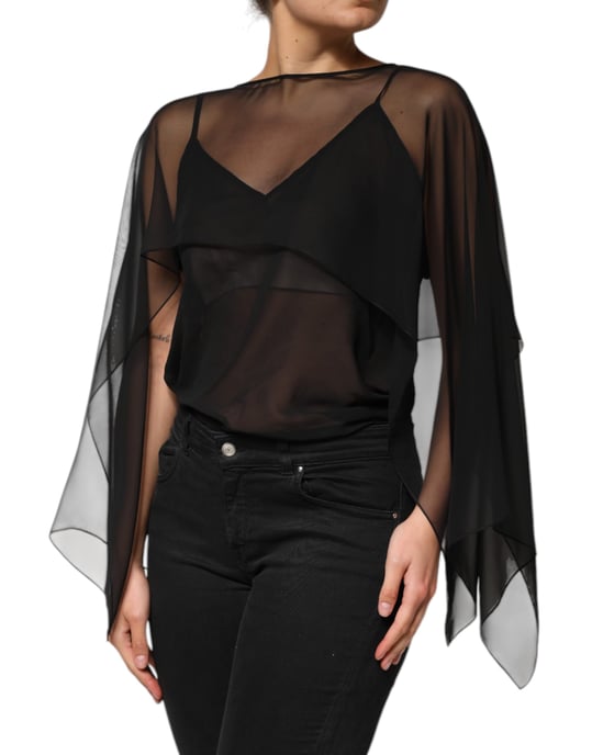 Skiktad Genomskinlig Blus - Image 3