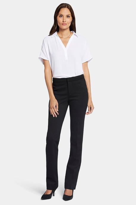 Slimme Broek in Ponte Knit | Zwart - Image 1