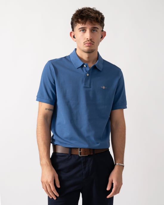 442 Regular Fit Polo in Blue - Image 1