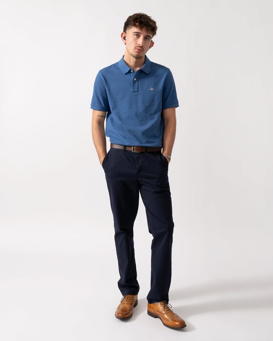 442 Regular Fit Polo in Blue - Image 3