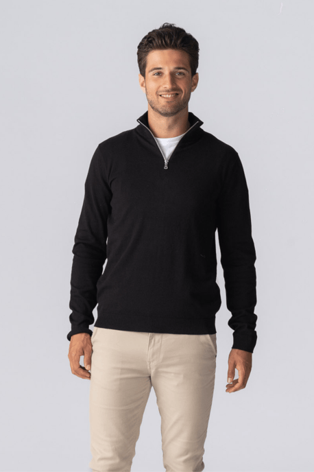 Pullover Half Zip - Black - Image 1